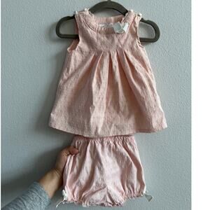 Heirloom by Polly Flinders Pink Set Size 6-9 M